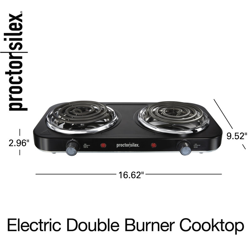 Proctor Silex Electric Double Burner & Reviews Wayfair
